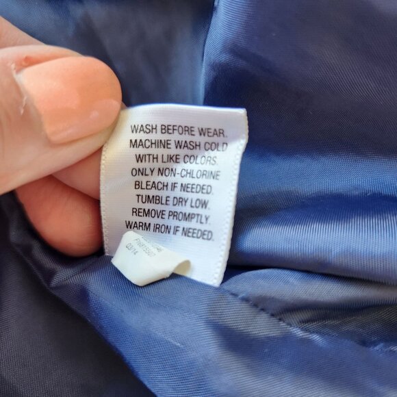 Annie Girls Military Style Navy Blue Velvet Jacket Patches Ribbon Cute Dressy - Picture 12 of 12